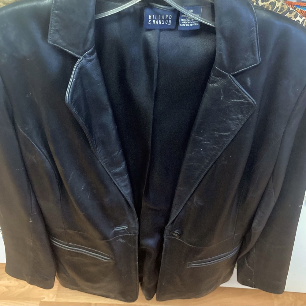 Classy Leather Jacket. Extremely Soft 100% LambSkin Shell with Silk Lining.